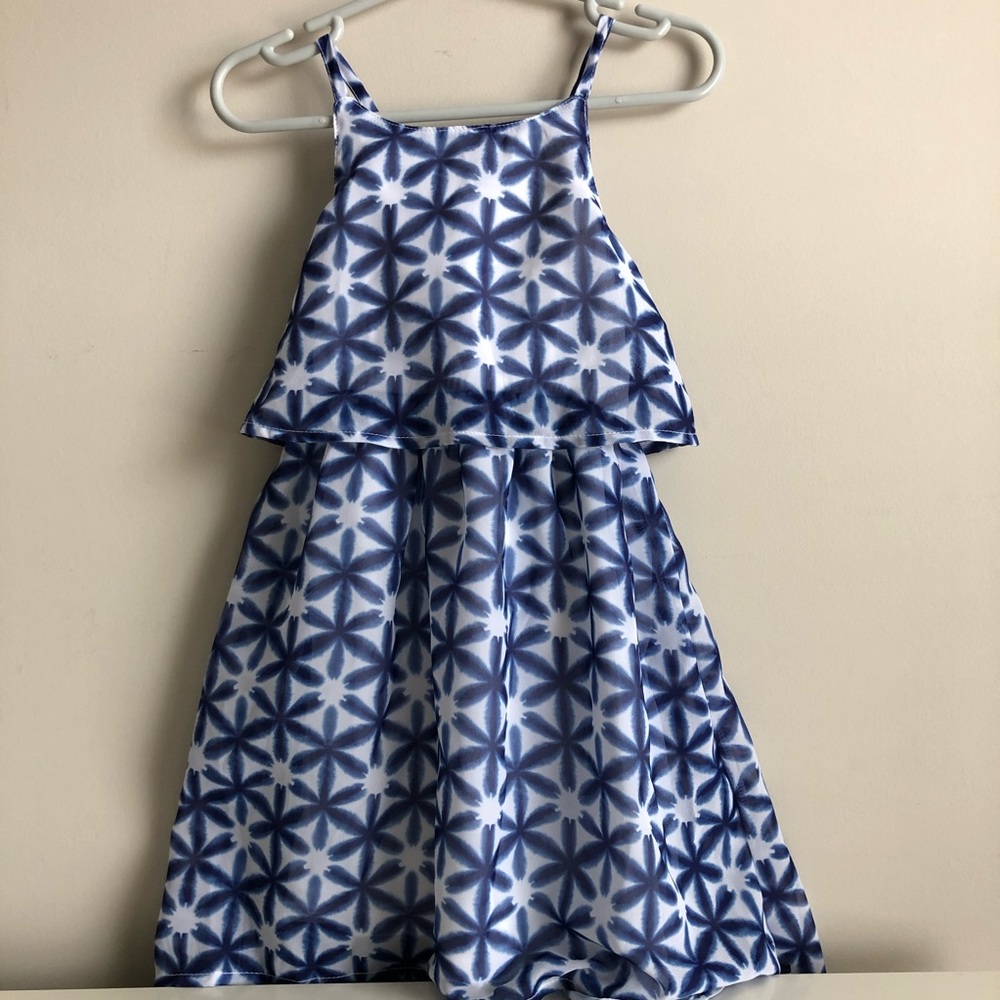 Toddler Girls Nautica 2 Tier Print Dress